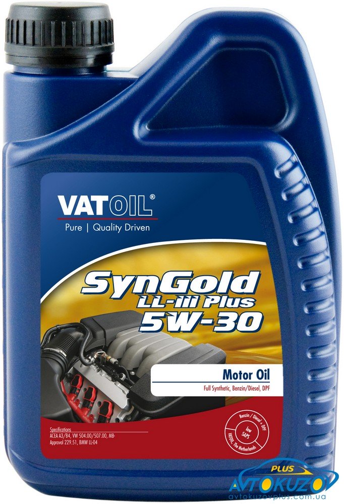 Масло 5W-30 SynGold Plus (синтетика) (Vat Oil) 1л photo