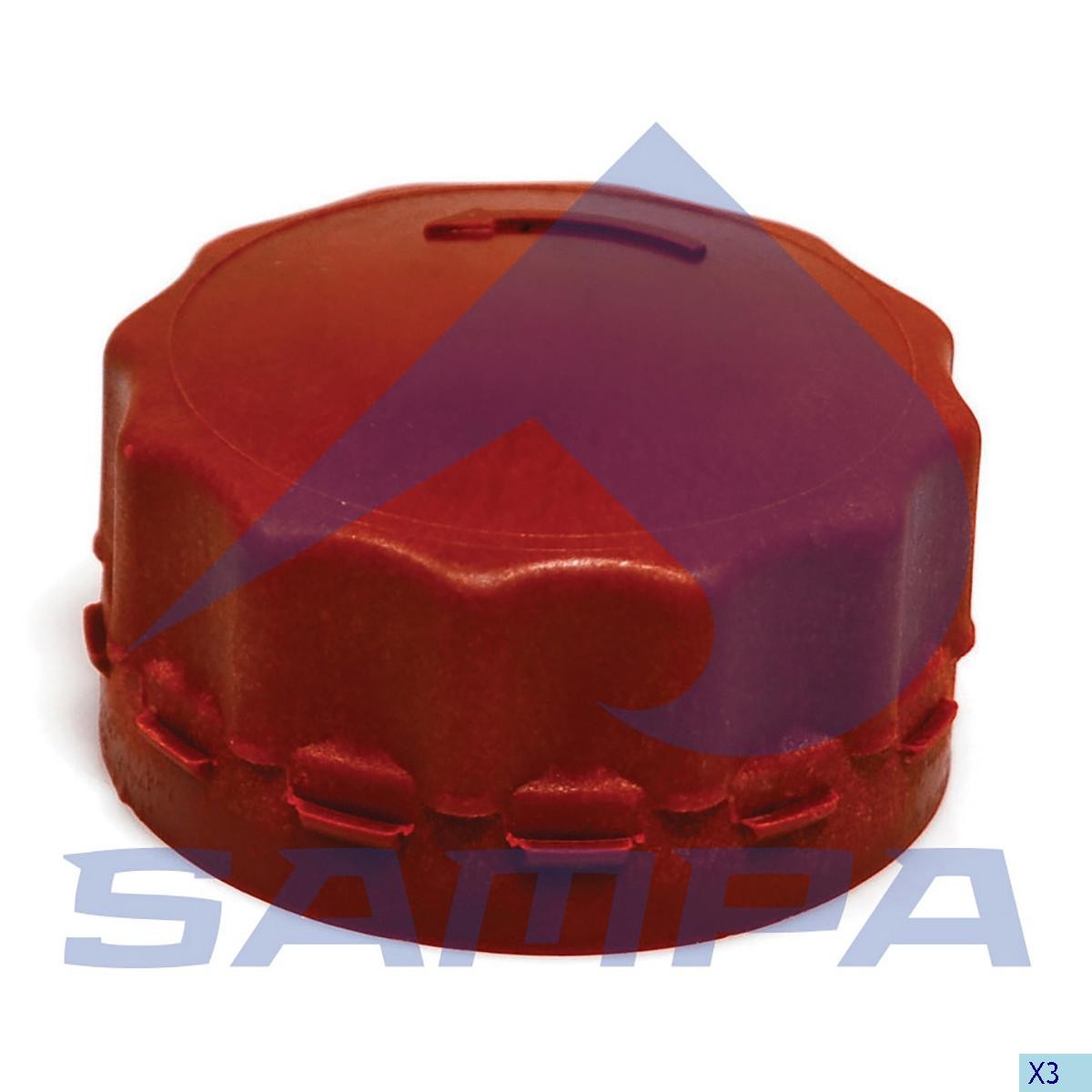 Крышка маслозаливной горловины DAF 95XF (Красная) photo